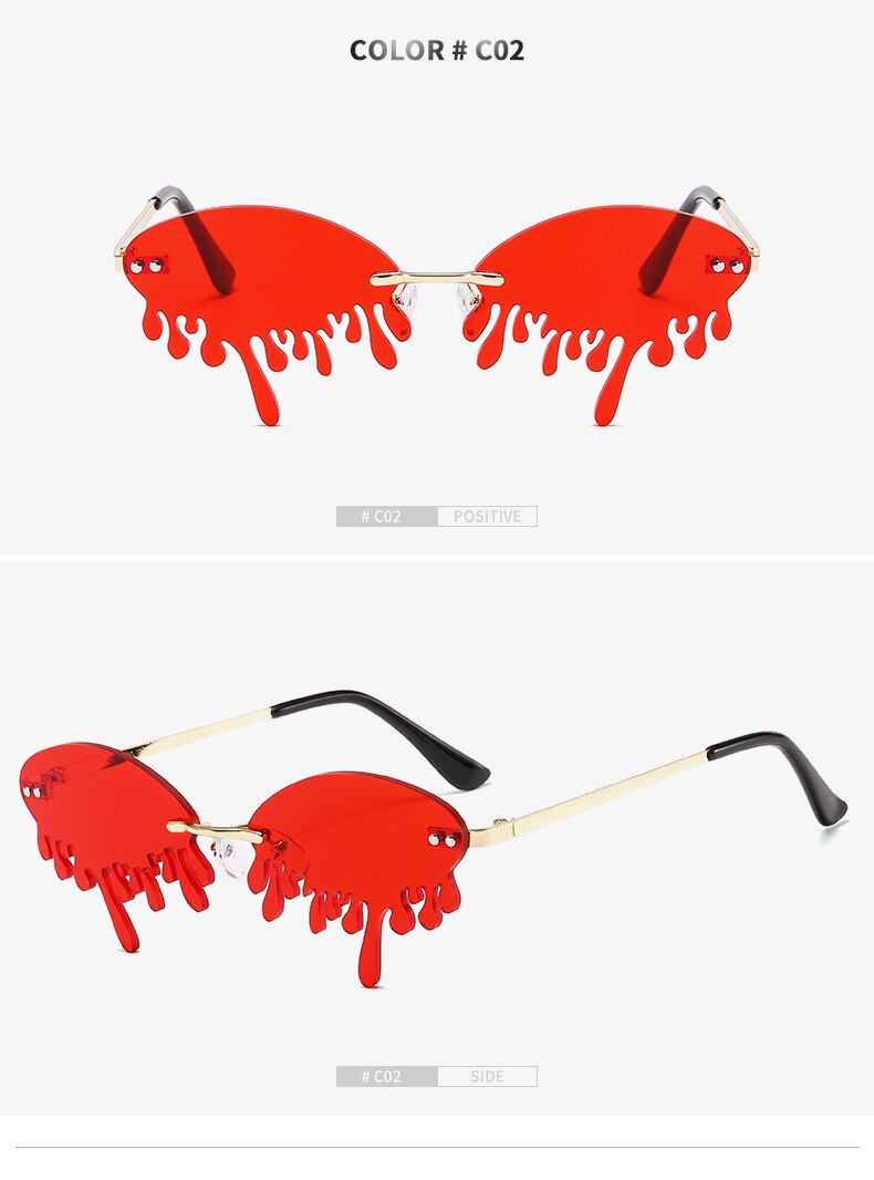 Hot sale Fashion Water drop Sunglasses Women Rimless Wave Punk Sun Glasses Luxury Trending Sunglasses Streetwear Gafas Shades Hot sale Fashion Water drop Sunglasses Women Rimless Wave Punk Sun Glasses Luxury Trending Sunglasses Streetwear Gafas Shades