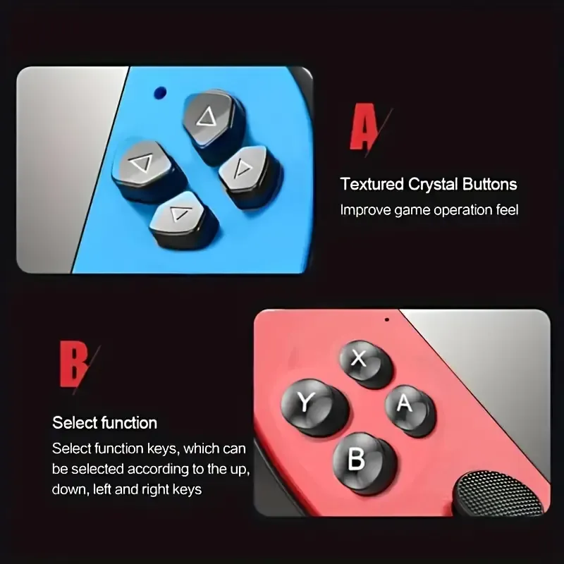 X7 Handheld Game 4.3 Inch HD Large 8G Screen Classic Game Retro Console Built-in 10000 Games Mini Handheld MP5 Video Game